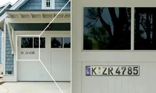 KFZ sticker-magnet on the door