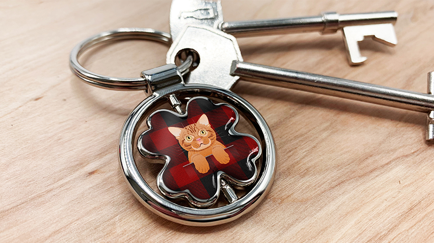 Keychain Leaf Pet Basic