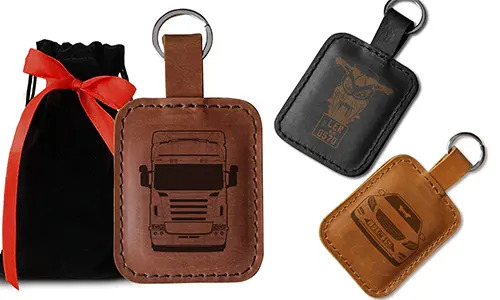gallery-keychain-leather-quadrangular-car silhouette-1