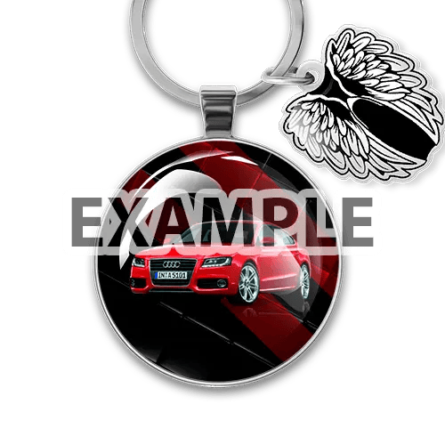 Key chain round individual